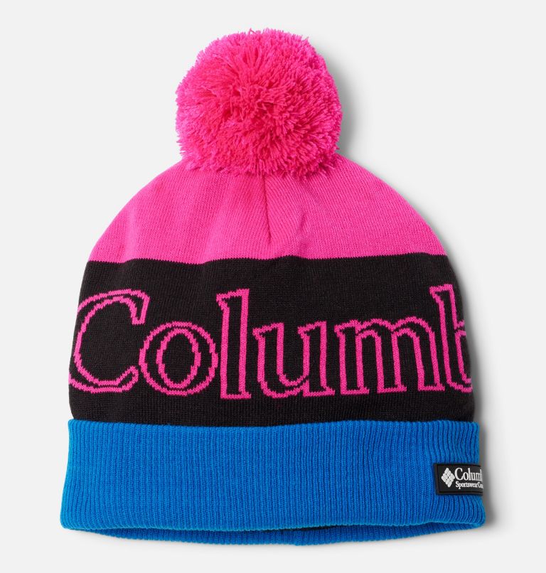 Polar Powder II Beanie | 650 | O/S, Color: Fuchsia Fizz, Black, Bright Indigo, image 1
