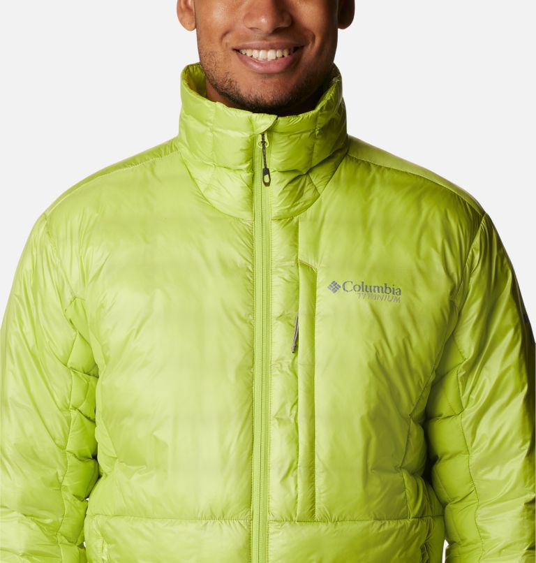 Men's Titan Pass Double Wall Hybrid Jacket, Color: Bright Chartreuse, image 4