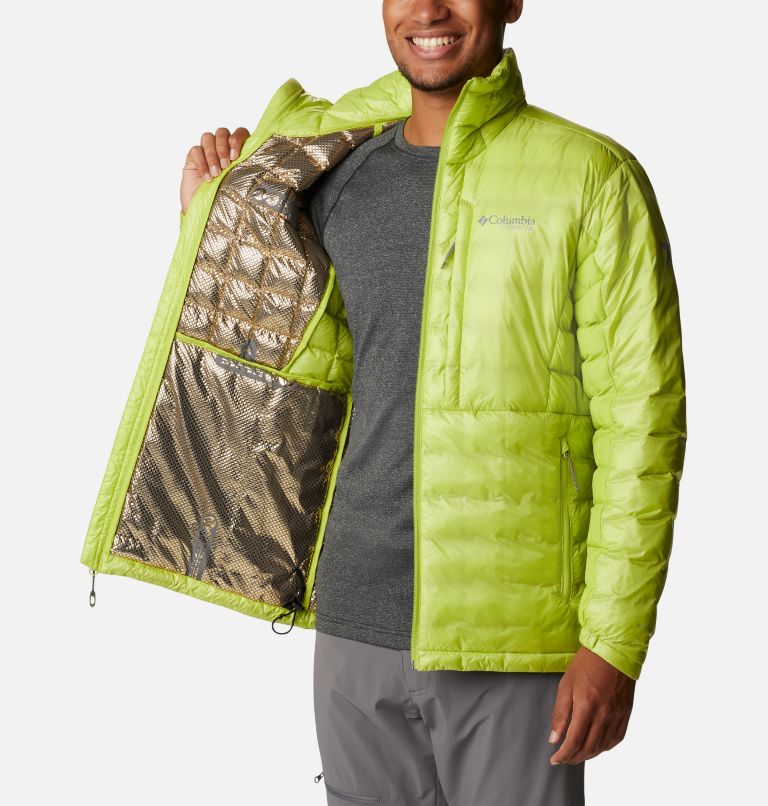 Men's Titan Pass Double Wall Hybrid Jacket, Color: Bright Chartreuse, image 5
