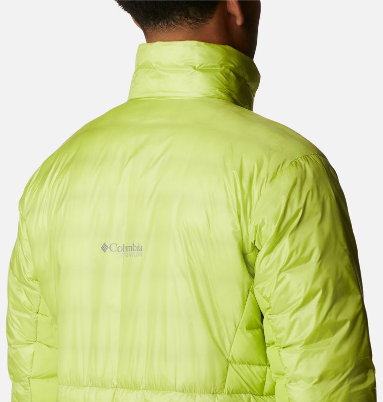 Men's Titan Pass Double Wall Hybrid Jacket, Color: Bright Chartreuse, image 7