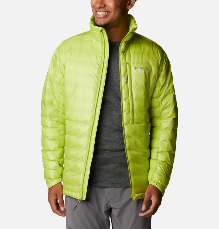 Men's Titan Pass Double Wall Hybrid Jacket, Color: Bright Chartreuse, image 10