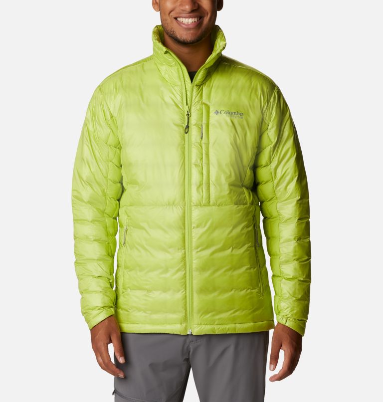 Thumbnail: Men's Titan Pass Omni-Heat Infinity Double Wall Insulated Hybrid Jacket, Color: Bright Chartreuse, image 1