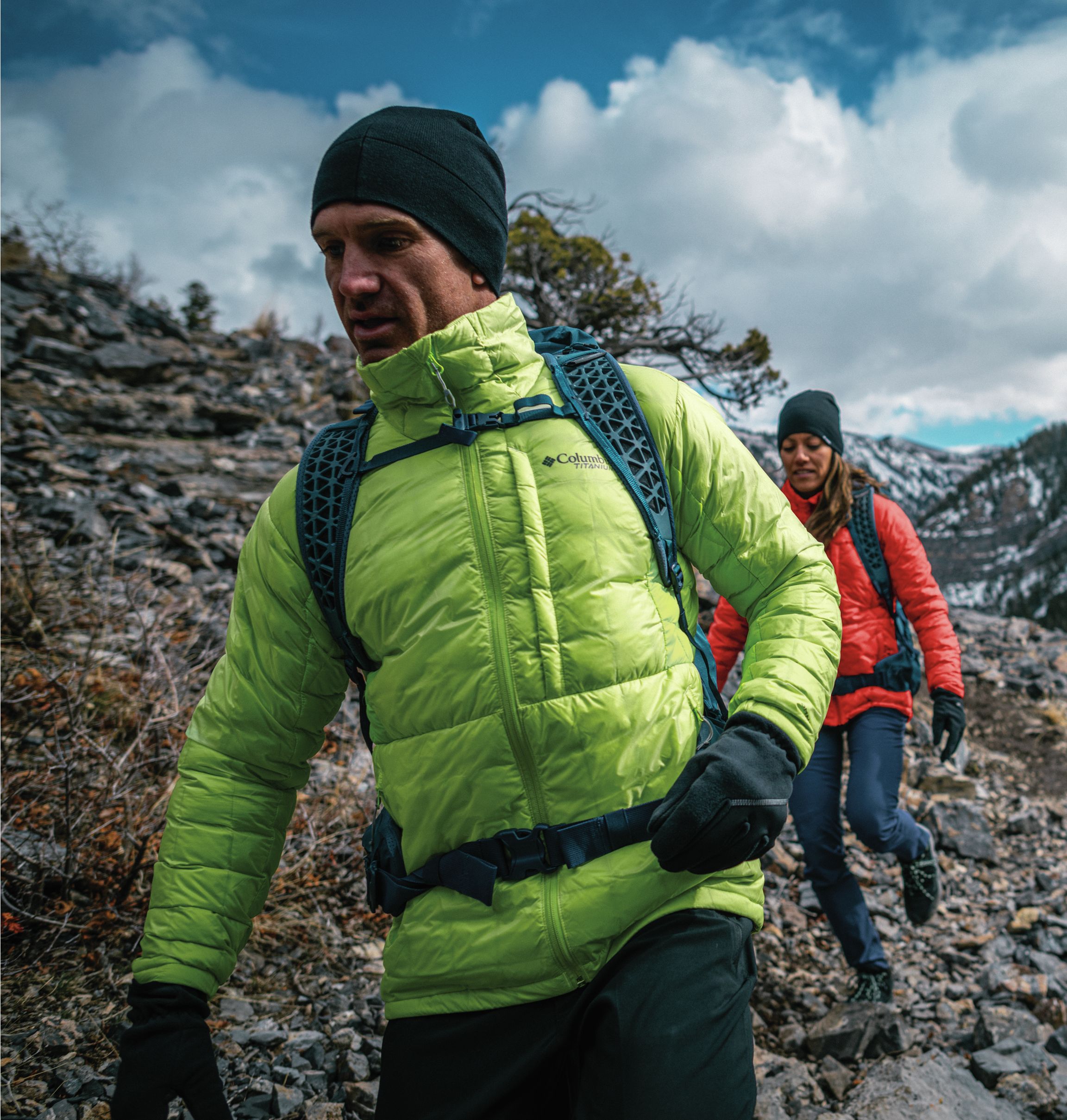 Vestes De Ski Homme  Columbia Veste Hybride Titan Pass™ Double Wall™  Bright Chartreuse – Storage Expo