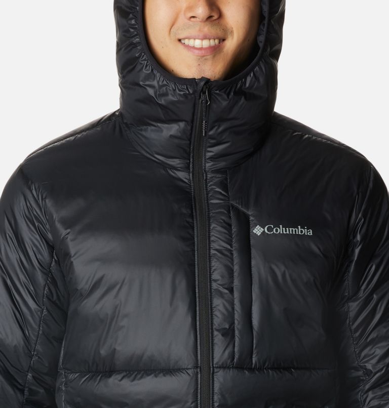 Men's Infinity Summit Double Wall Down Hooded Jacket, Color: Black, image 4