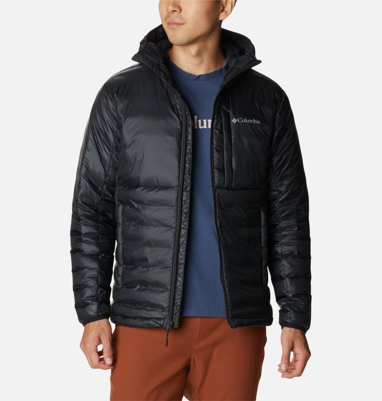 Men's Infinity Summit Double Wall Down Hooded Jacket, Color: Black, image 9
