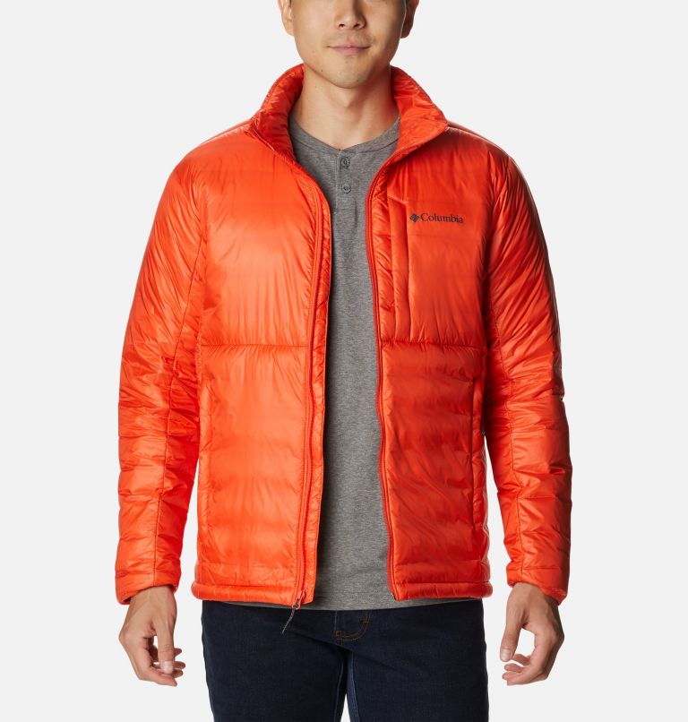 Thumbnail: Men's Infinity Summit Double Wall Down Jacket, Color: Red Quartz, image 9