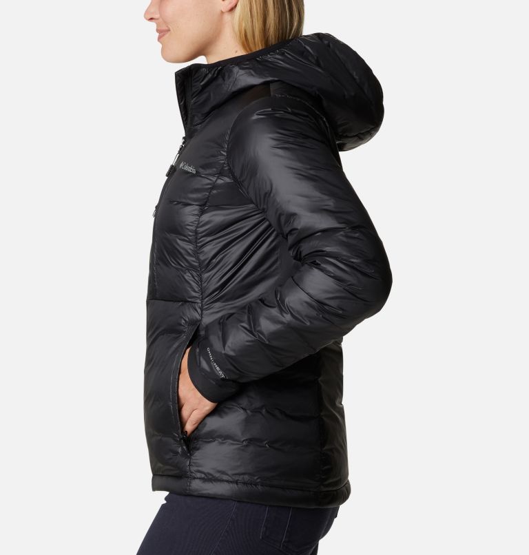 Women's Infinity Summit Double Wall Down Hooded Jacket, Color: Black, image 3