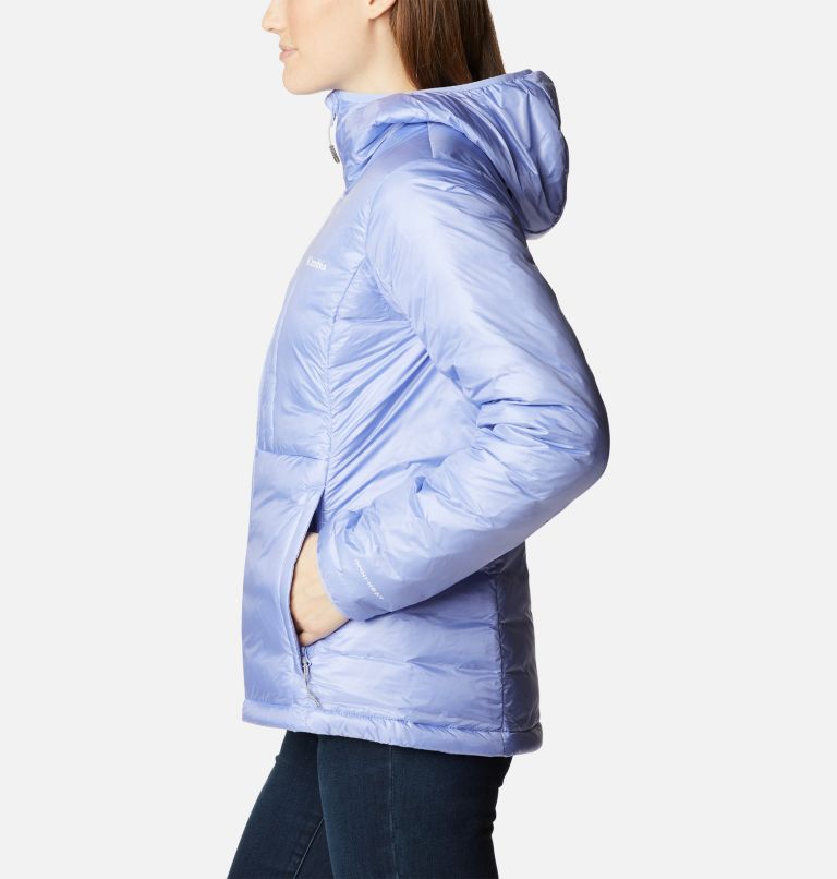 Thumbnail: Women's Infinity Summit Omni-Heat Infinity Double Wall Down Hooded Jacket, Color: Serenity, image 3