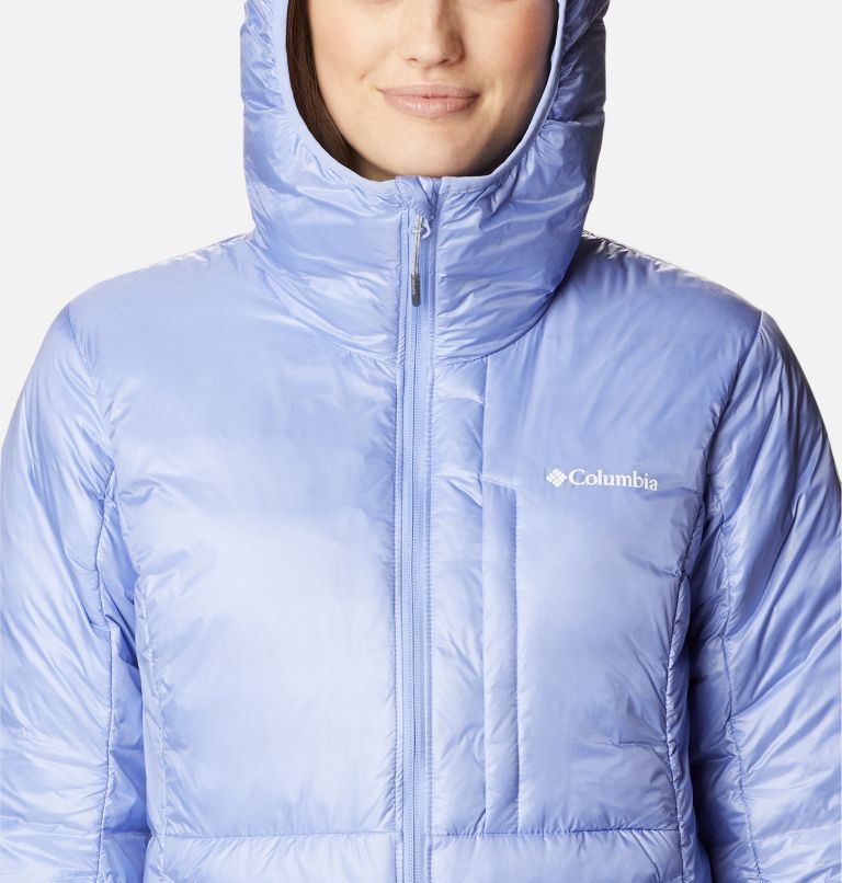Thumbnail: Women's Infinity Summit Omni-Heat Infinity Double Wall Down Hooded Jacket, Color: Serenity, image 4
