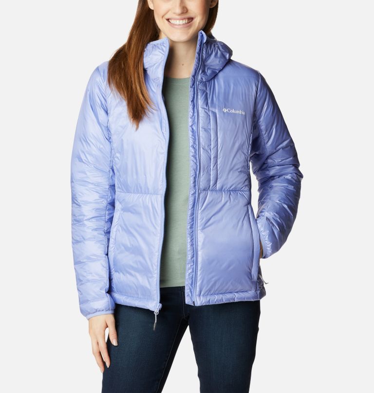 Thumbnail: Women's Infinity Summit Omni-Heat Infinity Double Wall Down Hooded Jacket, Color: Serenity, image 8
