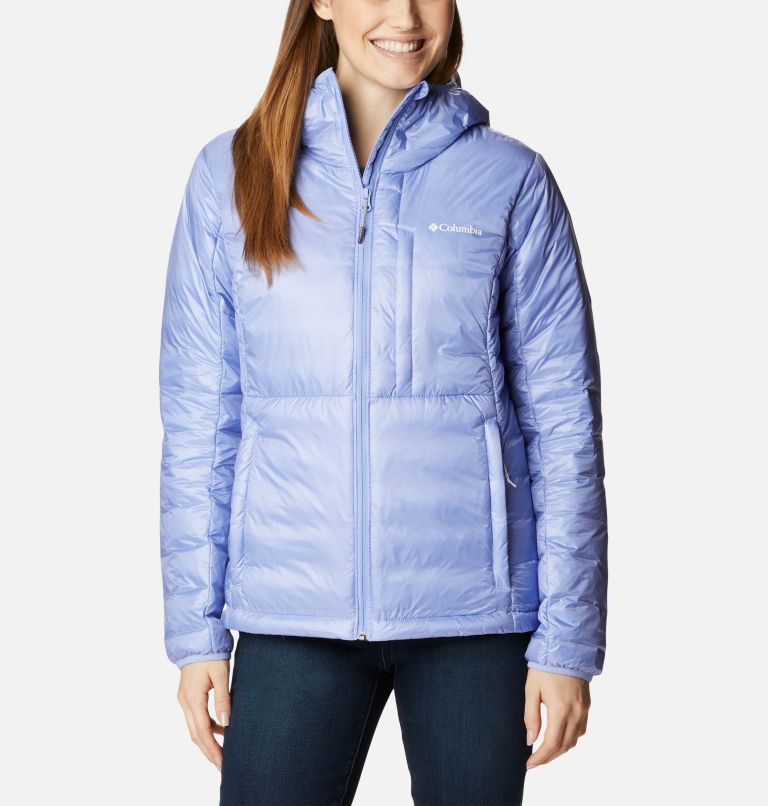 Thumbnail: Women's Infinity Summit Omni-Heat Infinity Double Wall Down Hooded Jacket, Color: Serenity, image 1