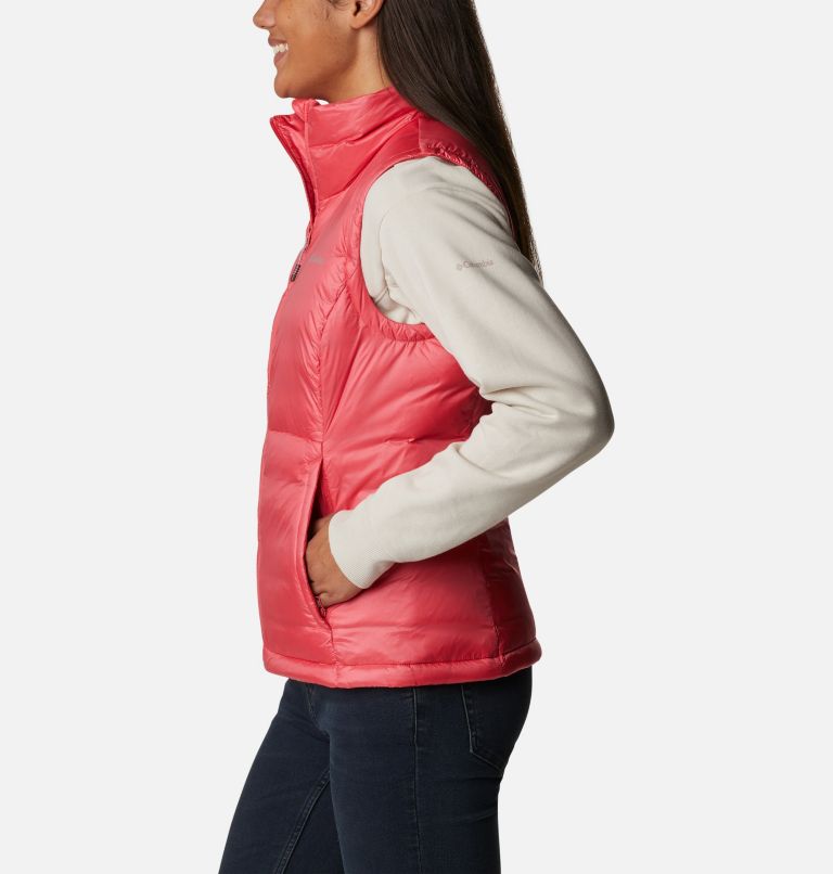 Women's Infinity Summit Double Wall Down Vest, Color: Bright Geranium, image 3