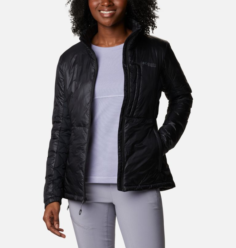 Women's Titan Pass Omni-Heat Infinity Double Wall Insulated Hybrid Jacket, Color: Black