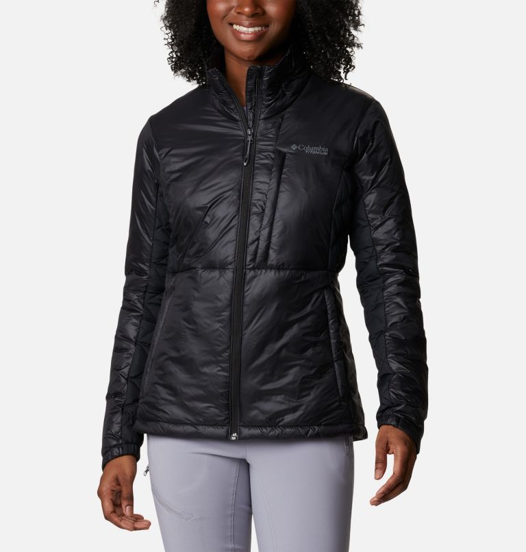 Women's Titan Pass Omni-Heat Infinity Double Wall Insulated Hybrid Jacket, Color: Black