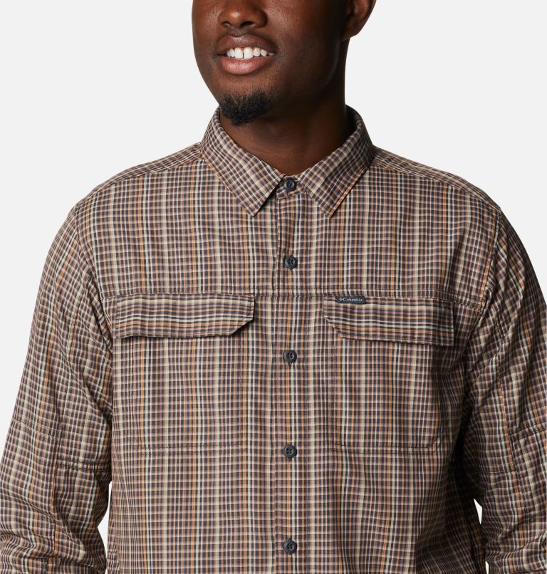 Columbia silver ridge cheap plaid long sleeve shirt