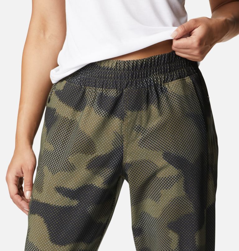 Pantalones deportivos Pleasant Creek para mujer, Color: Stone Green Spotted Camo Print, image 4