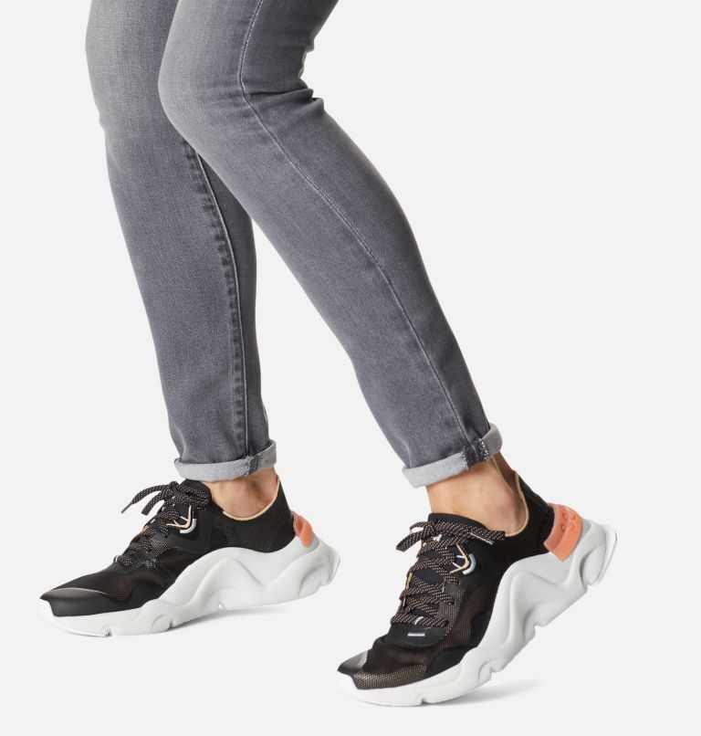 Women's Kinetic RNEGD Float Sneaker, Color: Black, Faded Spark
