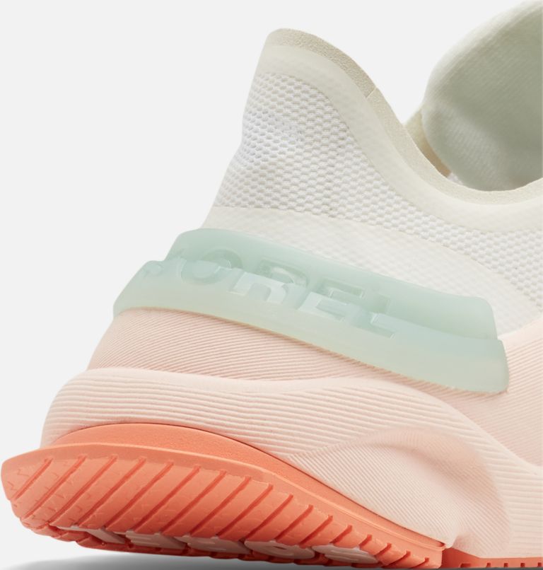 Women's Kinetic RNEGD Float Sneaker, Color: Sea Salt, Paradiso Peach, image 7