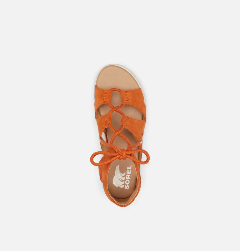 Thumbnail: Sandale plate compensée à lacets Cameron pour les femmes, Color: Desert Sun, Gum 17, image 5