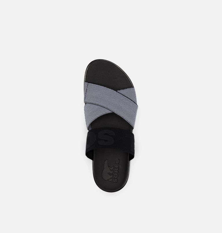 Thumbnail: Women's Roaming Sport Slide Sandal, Color: White, Black, image 5