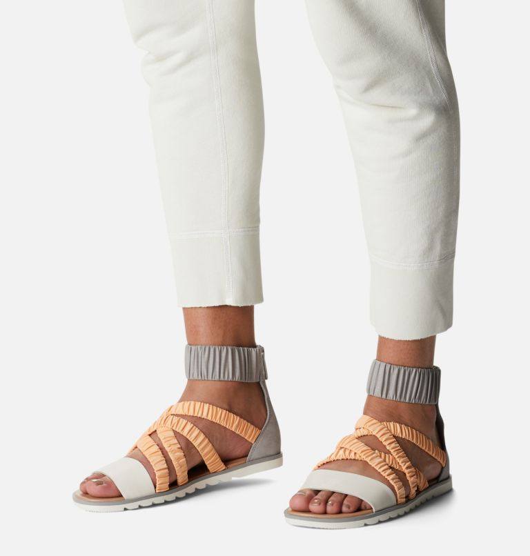 Thumbnail: Women's Ella II Ankle Strap Sandal, Color: Chrome Grey, Faded Spark, image 8