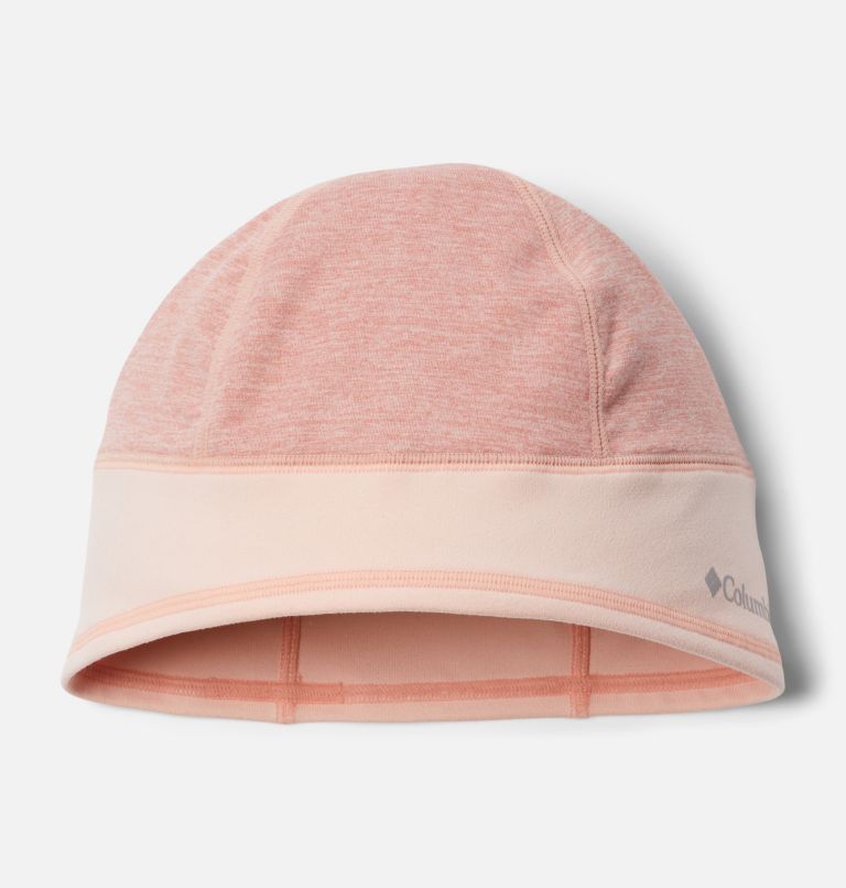 Thumbnail: Infinity Trail Omni-Heat Infinity Beanie, Color: Dark Coral Heather, Peach Blossom, image 1
