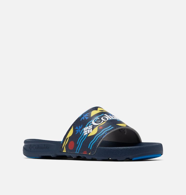 Big Kids’ Hood River Slide, Color: Collegiate Navy, White, image 2