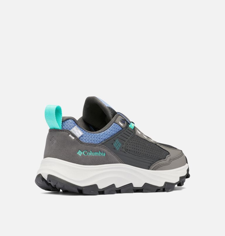 Women's Hatana Max OutDry Shoe, Color: Dark Grey, Electric Turquoise