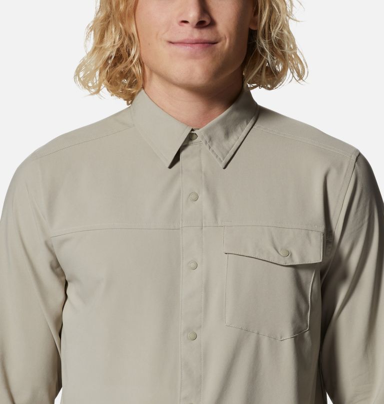 Men's Shade Lite Long Sleeve Shirt, Color: Badlands, image 4
