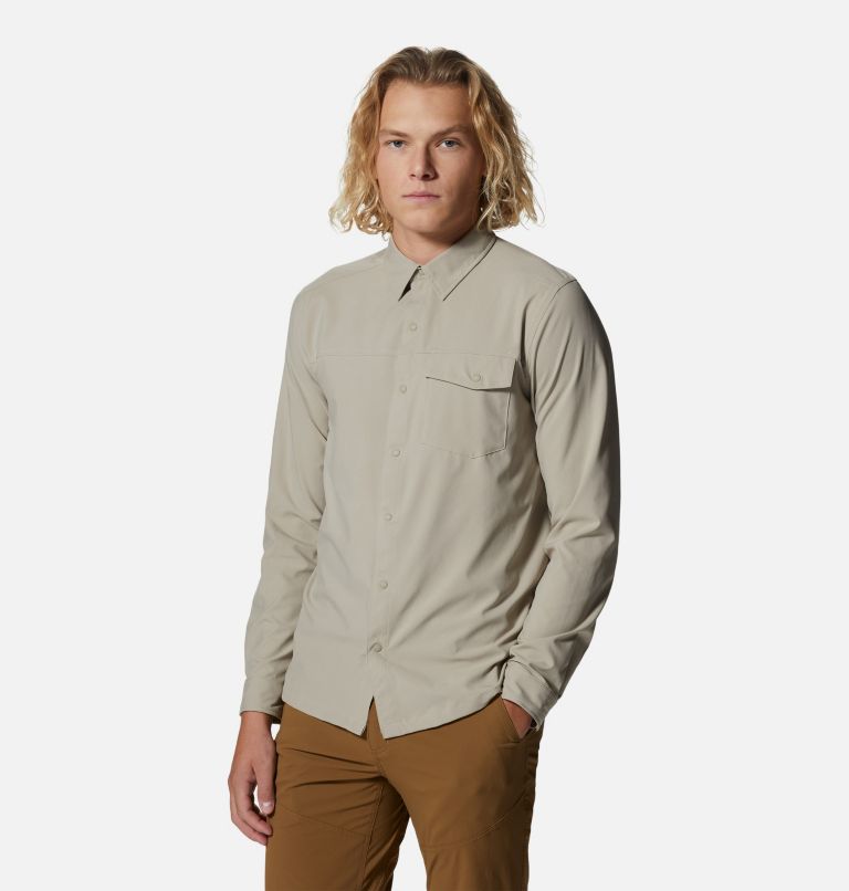 Men's Shade Lite Long Sleeve Shirt, Color: Badlands, image 5