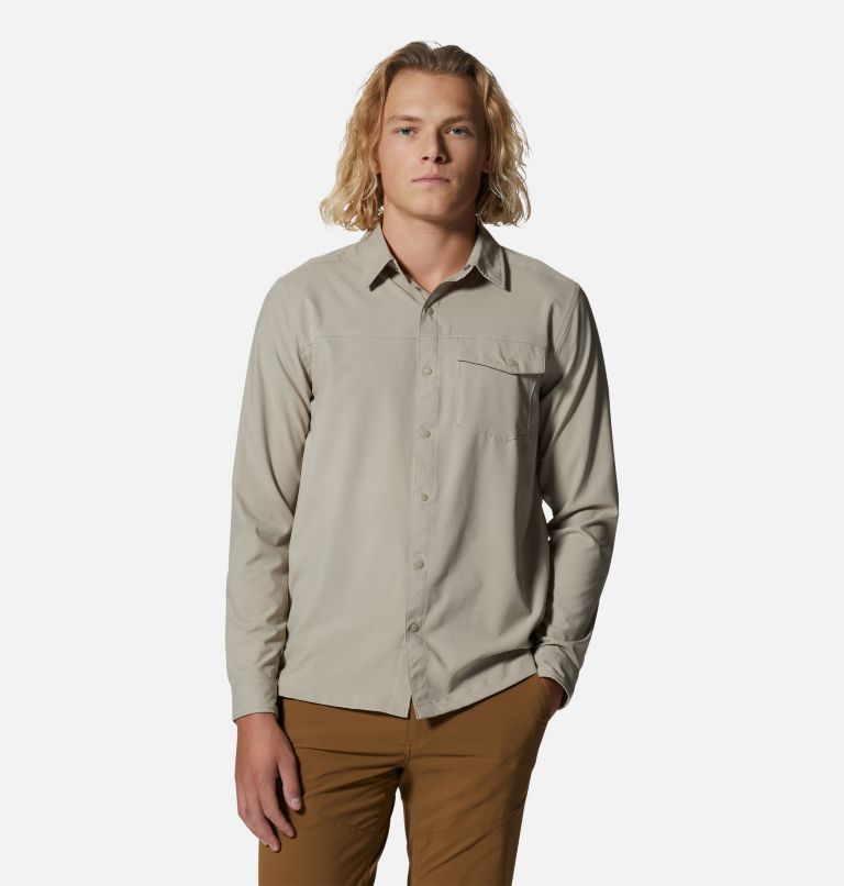 Men's Shade Lite Long Sleeve Shirt, Color: Badlands, image 1