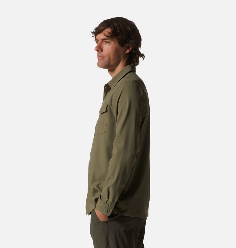 Men's Shade Lite Long Sleeve Shirt, Color: Stone Green, image 3