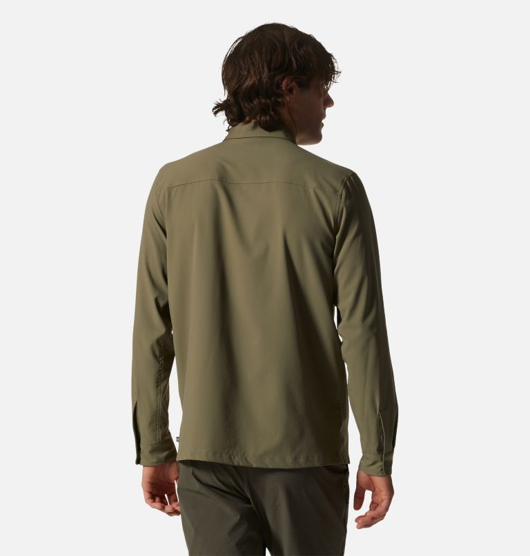 Thumbnail: Men's Shade Lite Long Sleeve Shirt, Color: Stone Green, image 3