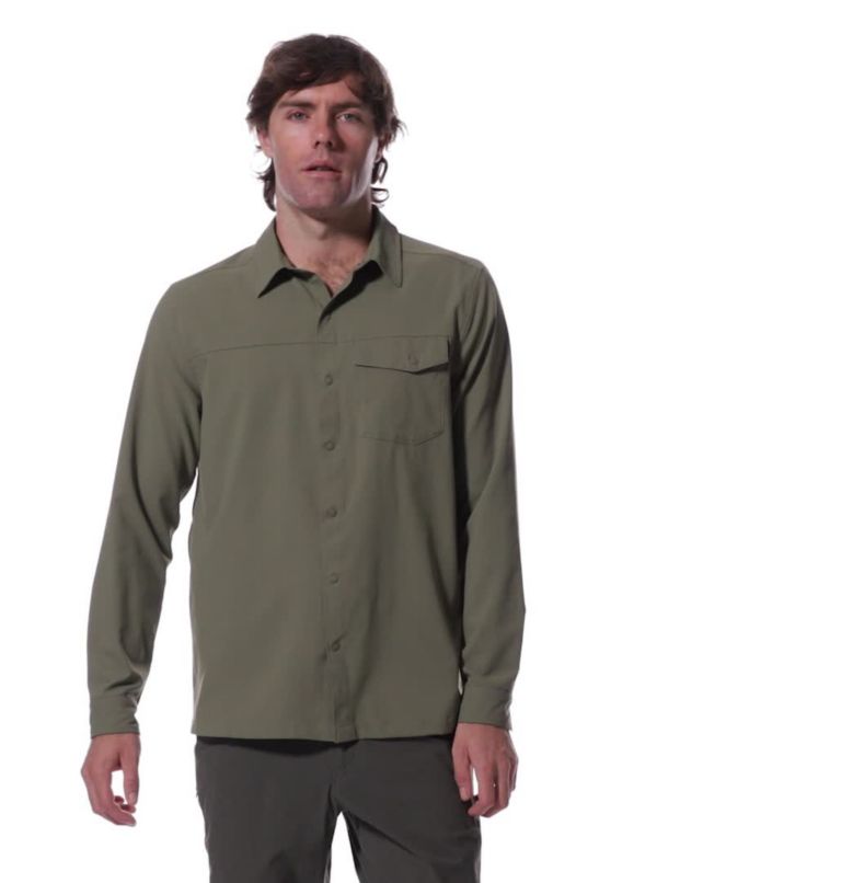 Men's Shade Lite Long Sleeve Shirt, Color: Stone Green