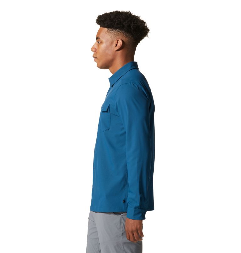 Shade Lite Long Sleeve Shirt | 418 | XL, Color: Dark Caspian, image 3