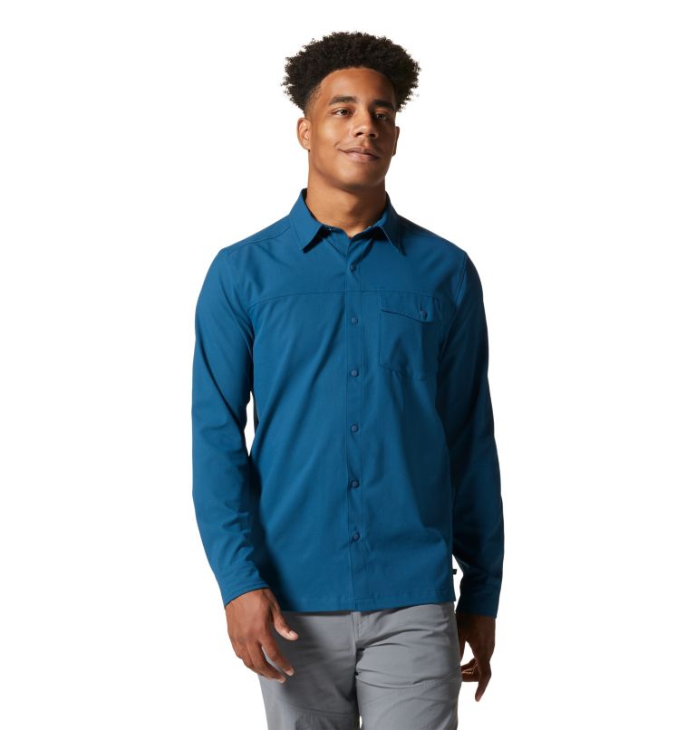 Shade Lite Long Sleeve Shirt | 418 | XL, Color: Dark Caspian, image 1