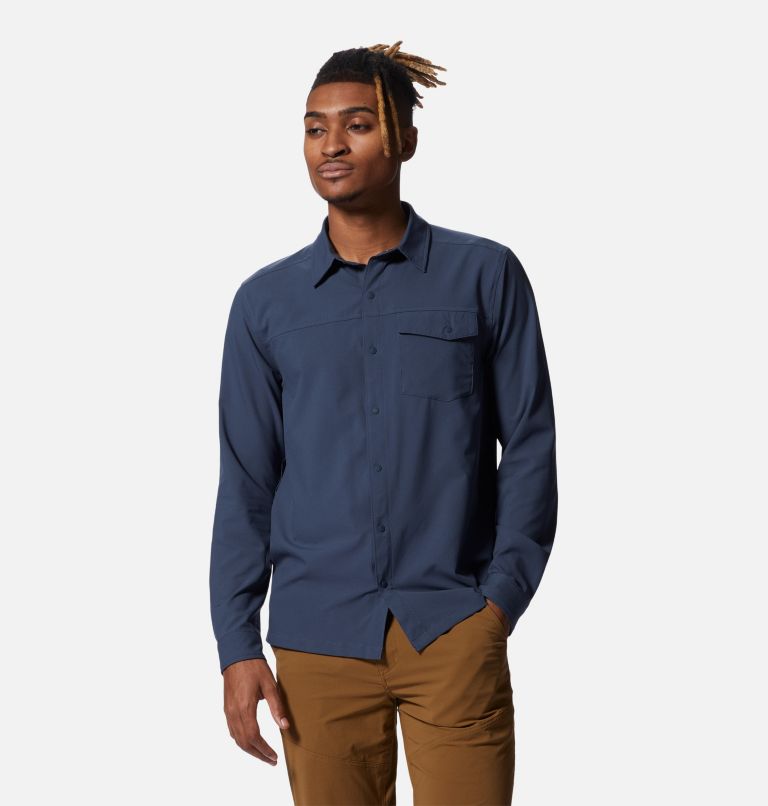 Men's Shade Lite Long Sleeve Shirt, Color: Zinc, image 5