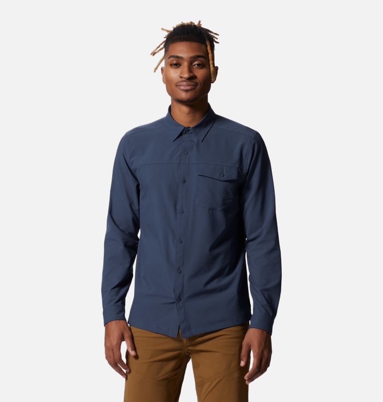 Men's Shade Lite Long Sleeve Shirt, Color: Zinc, image 1