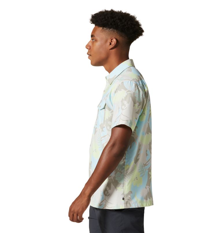 Men's Shade Lite Short Sleeve Shirt, Color: Sandblast Flora Print