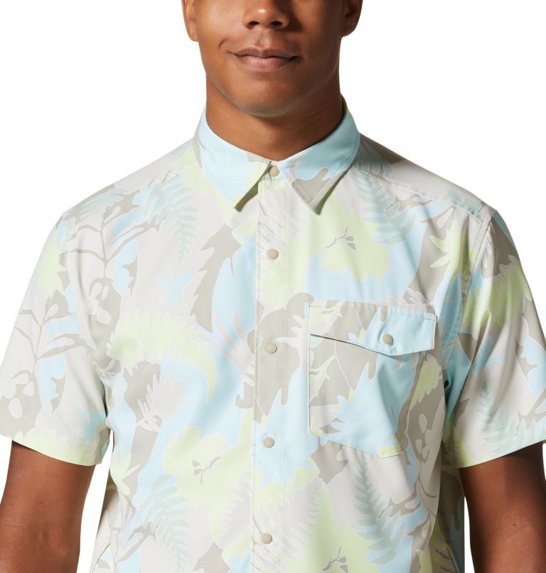 Men's Shade Lite Short Sleeve Shirt, Color: Sandblast Flora Print, image 4