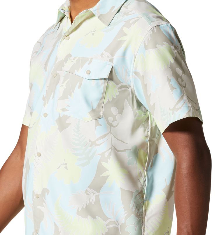 Men's Shade Lite Short Sleeve Shirt, Color: Sandblast Flora Print