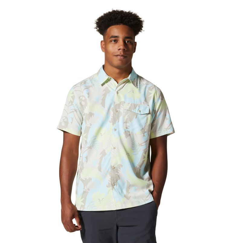 Men's Shade Lite Short Sleeve Shirt, Color: Sandblast Flora Print, image 1