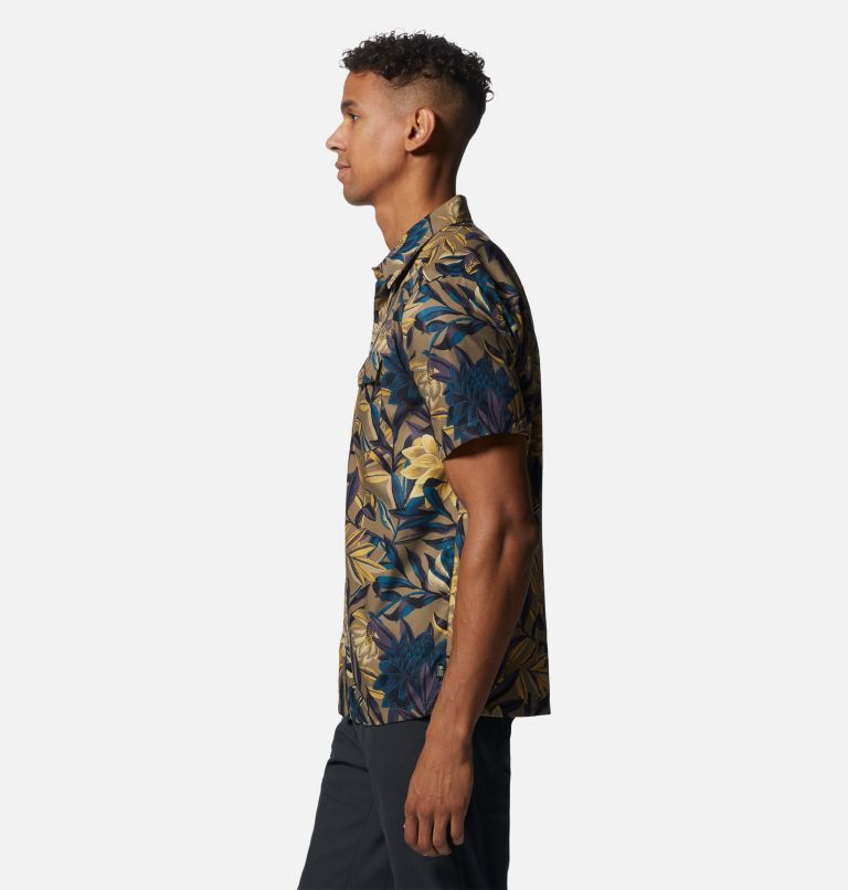 Men's Shade Lite Short Sleeve Shirt, Color: Trail Dust Tropicali Print, image 3
