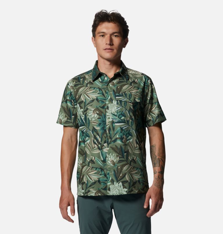 Men's Shade Lite Short Sleeve Shirt, Color: Field Tropicali Print, image 1