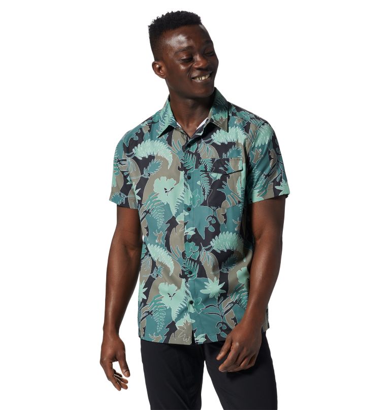 Men's Shade Lite Short Sleeve Shirt, Color: Aloe Flora Print, image 5