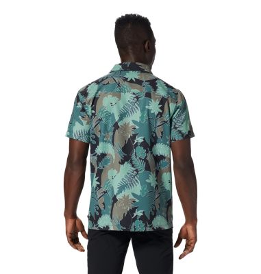 Men's Shade Lite Short Sleeve Shirt, Color: Aloe Flora Print