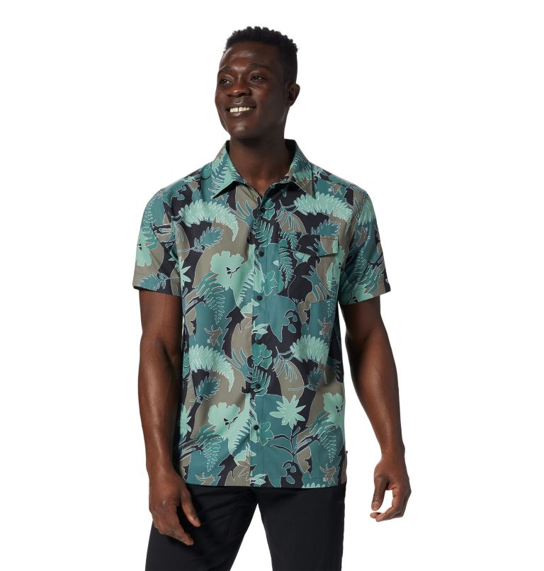 Thumbnail: Men's Shade Lite Short Sleeve Shirt, Color: Aloe Flora Print, image 1