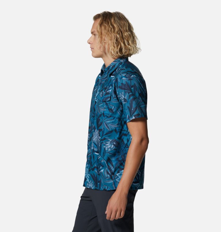 Thumbnail: Men's Shade Lite Short Sleeve Shirt, Color: Caspian Tropicali Print, image 3