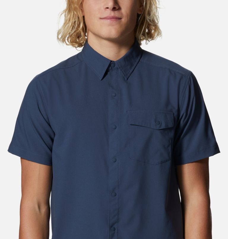 Thumbnail: Men's Shade Lite Short Sleeve Shirt, Color: Zinc, image 4
