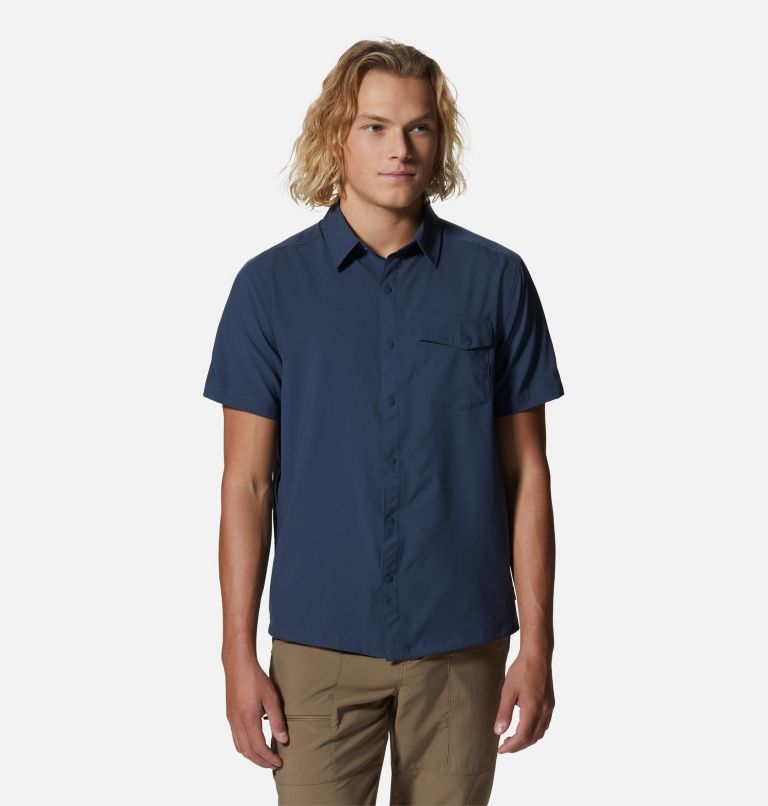 Thumbnail: Men's Shade Lite Short Sleeve Shirt, Color: Zinc, image 1